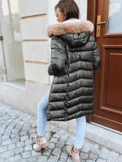 Kurtki Damskie>Dstreet Kurtka zimowa damska SOPHIA SNUGGLE zielona TY3700