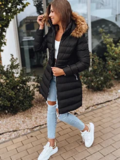 Kurtki Damskie>Dstreet Kurtka zimowa damska TERIS czarna TY3095