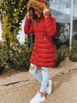 Kurtki Damskie>Dstreet Kurtka zimowa damska TERIS czerwona TY3097