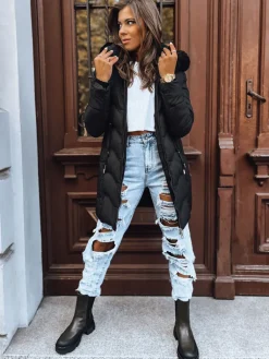Kurtki Damskie>Dstreet Kurtka zimowa damska WINTERFASH czarna TY3866