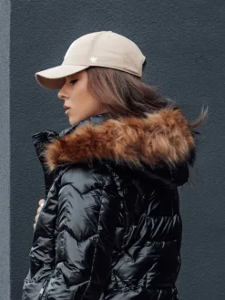 Kurtki Damskie>Dstreet Kurtka zimowa damska z futerkiem LANE czarna TY4515