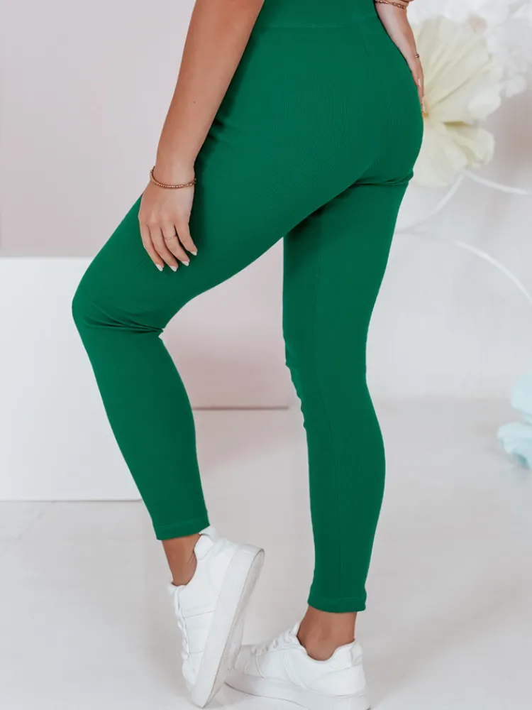 Spodnie Damskie>Dstreet Legginsy damskie CALIFORNIA TEAM zielone UY1413