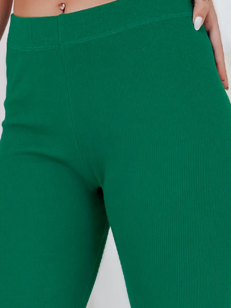 Spodnie Damskie>Dstreet Legginsy damskie CALIFORNIA TEAM zielone UY1413