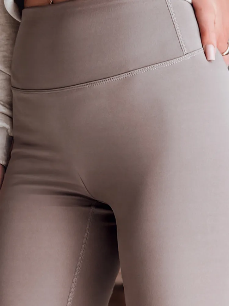 Spodnie Damskie>Dstreet Legginsy damskie z wysokim stanem ACTIVIS ciemnoszare UY2597