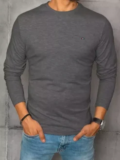 Koszulki Męskie>Dstreet Longsleeve męski antracytowy LX0535