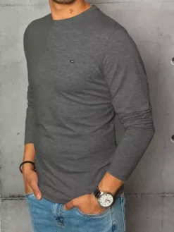 Koszulki Męskie>Dstreet Longsleeve męski antracytowy LX0535