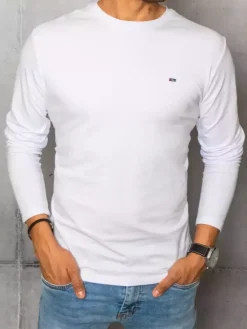 Koszulki Męskie>Dstreet Longsleeve męski biały LX0537