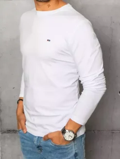 Koszulki Męskie>Dstreet Longsleeve męski biały LX0537