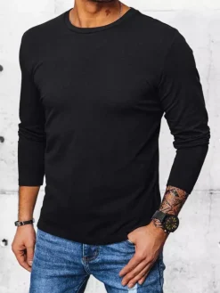 Koszulki Męskie>Dstreet Longsleeve męski czarny LX0559