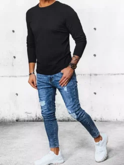 Koszulki Męskie>Dstreet Longsleeve męski czarny LX0559