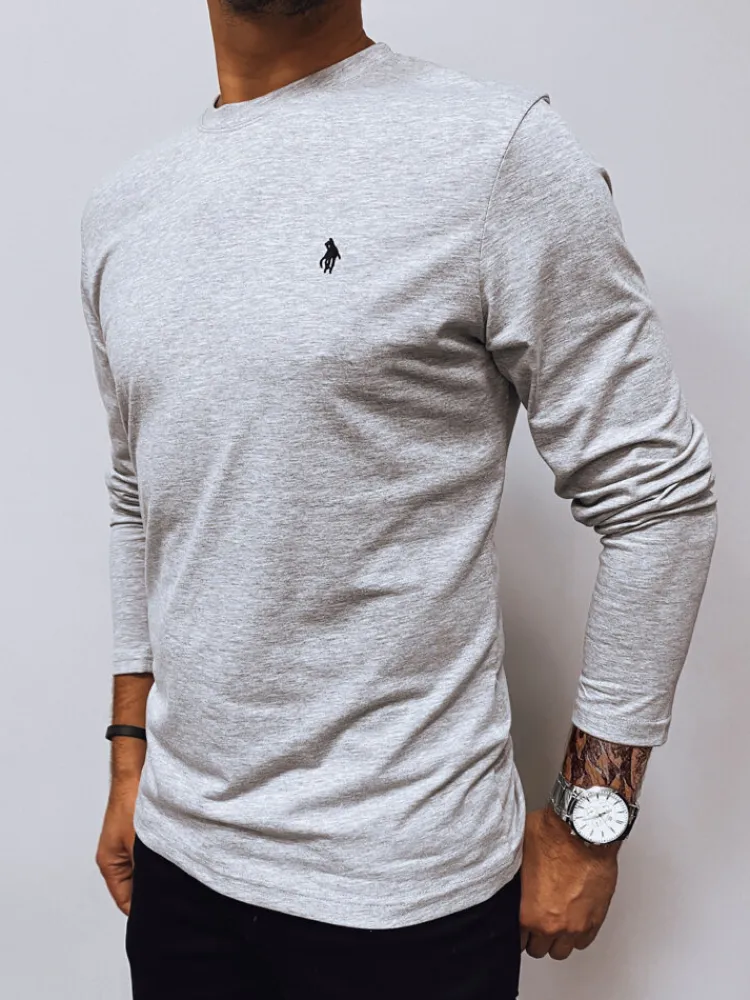 Koszulki Męskie>Dstreet Longsleeve męski szary LX0565