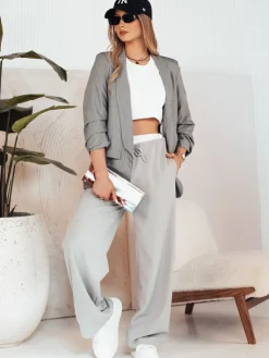 Marynarki Damskie|Wyjątkowe Okazje>Dstreet Marynarka damska OPTON ciemnoszara PY0095