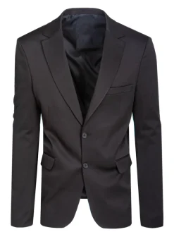 Wyjątkowe Okazje|Marynarki Męskie>Dstreet Marynarka męska jednorzędowa czarna MX0629