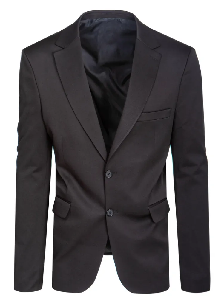 Wyjątkowe Okazje|Marynarki Męskie>Dstreet Marynarka męska jednorzędowa czarna MX0629