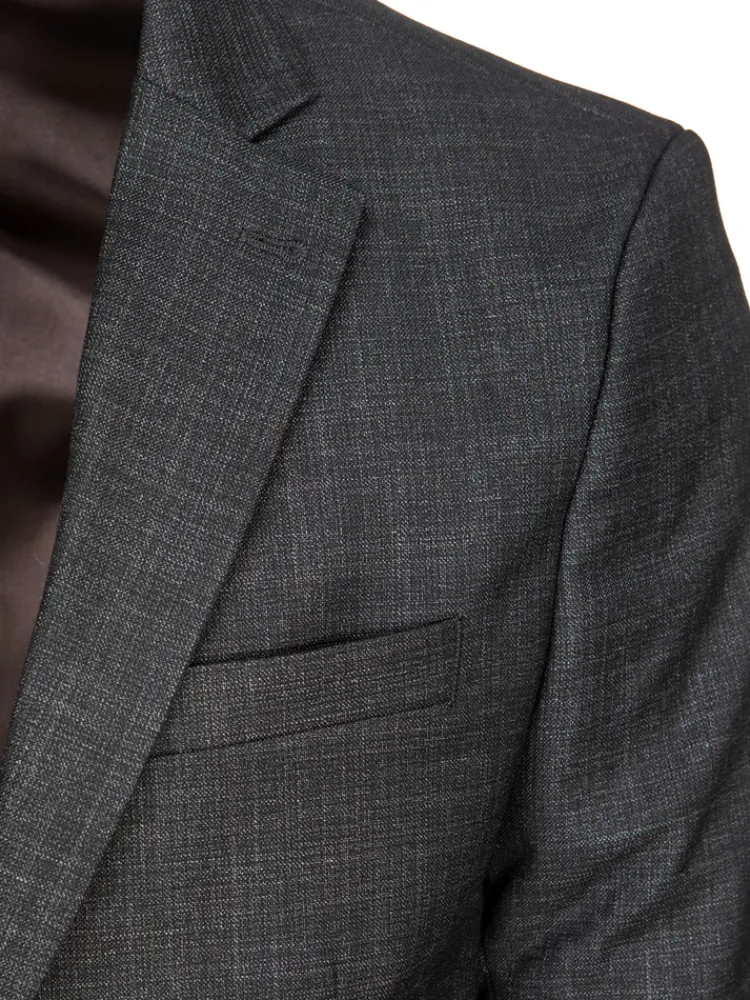 Marynarki Męskie|Wyjątkowe Okazje>Dstreet Marynarka męska jednorzędowa czarna MX0621