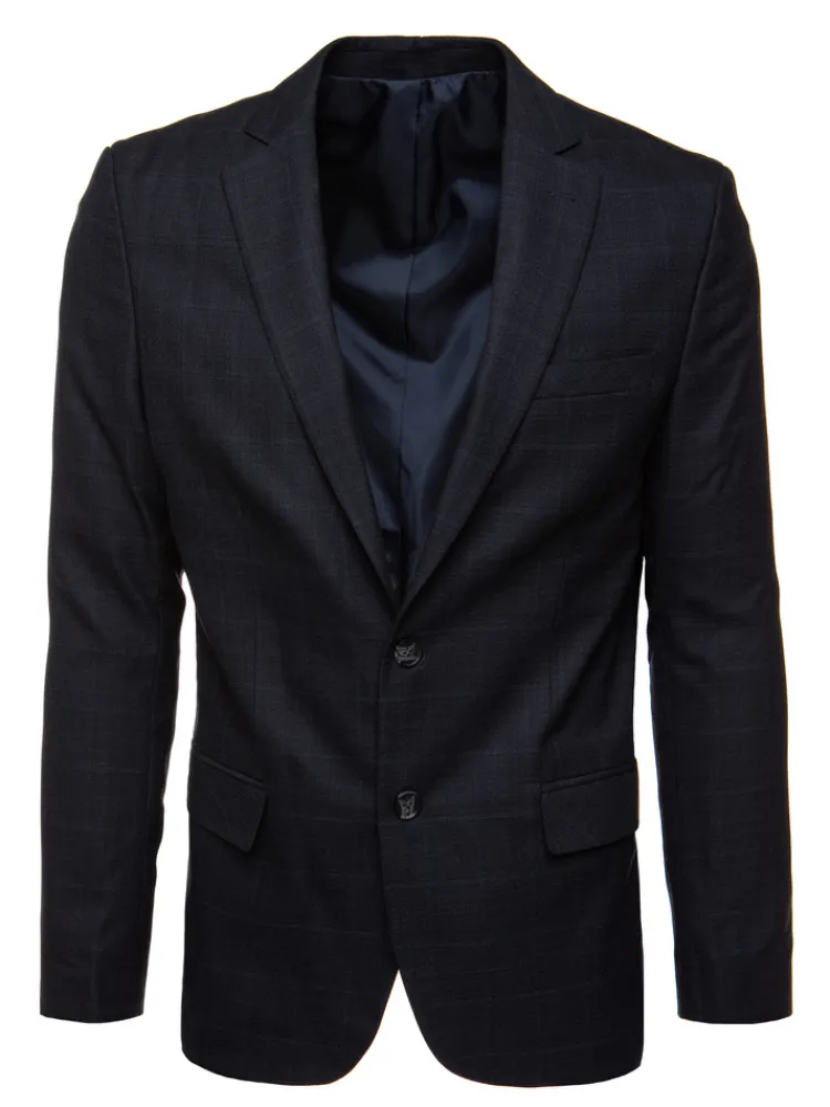 Marynarki Męskie|Wyjątkowe Okazje>Dstreet Marynarka męska jednorzędowa granatowa MX0633