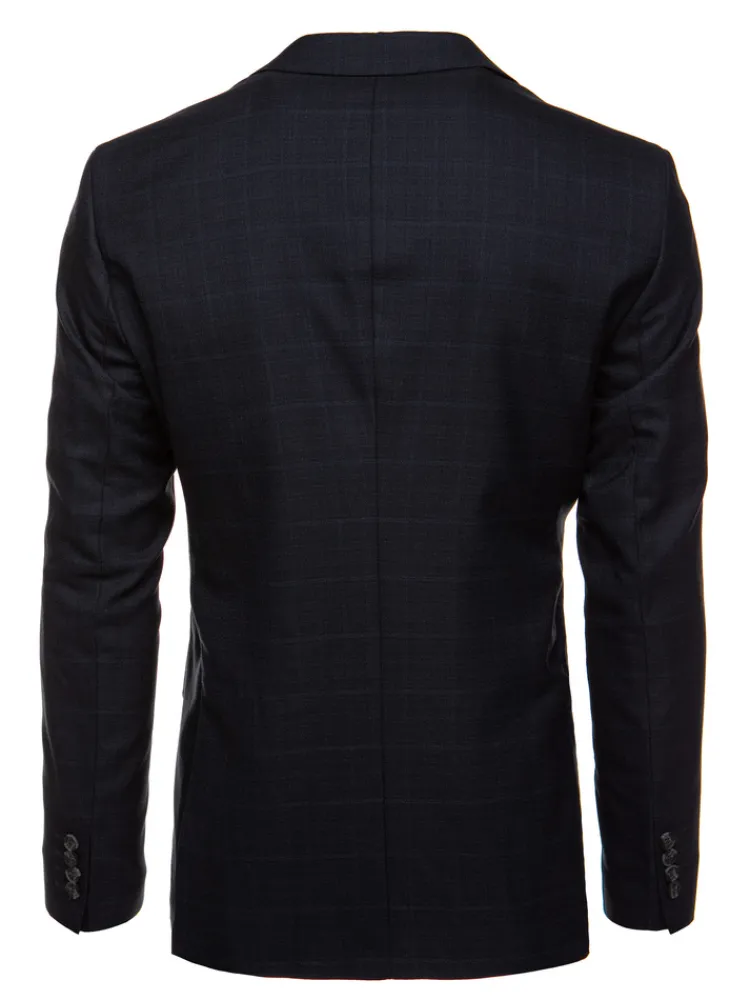 Marynarki Męskie|Wyjątkowe Okazje>Dstreet Marynarka męska jednorzędowa granatowa MX0633