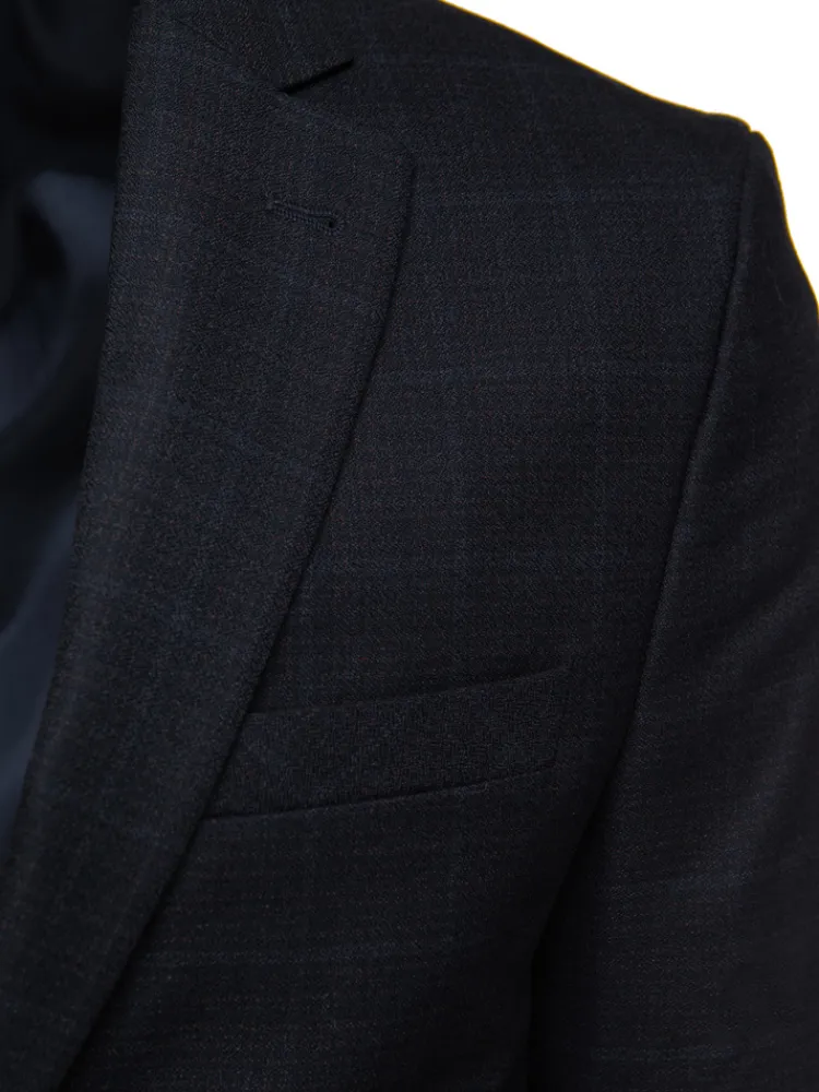 Marynarki Męskie|Wyjątkowe Okazje>Dstreet Marynarka męska jednorzędowa granatowa MX0633