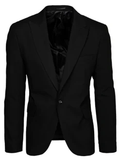 Wyjątkowe Okazje|Marynarki Męskie>Dstreet Marynarka męska jednorzędowa czarna MX0616