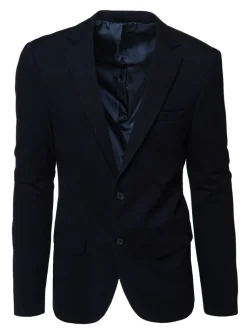 Marynarki Męskie|Wyjątkowe Okazje>Dstreet Marynarka męska jednorzędowa granatowa MX0632