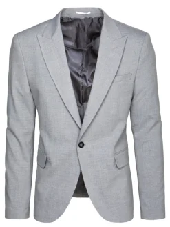 Wyjątkowe Okazje|Marynarki Męskie>Dstreet Marynarka męska jednorzędowa jasnoszara MX0618