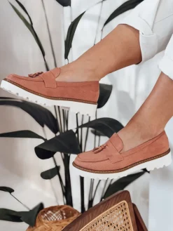 Mokasyny>Dstreet Mokasyny damskie ażurowe VANESSO różowe ZY0713