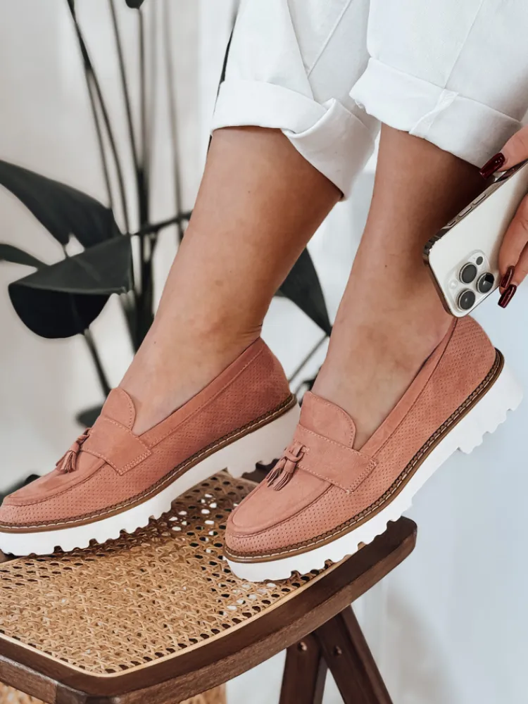 Mokasyny>Dstreet Mokasyny damskie ażurowe VANESSO różowe ZY0713