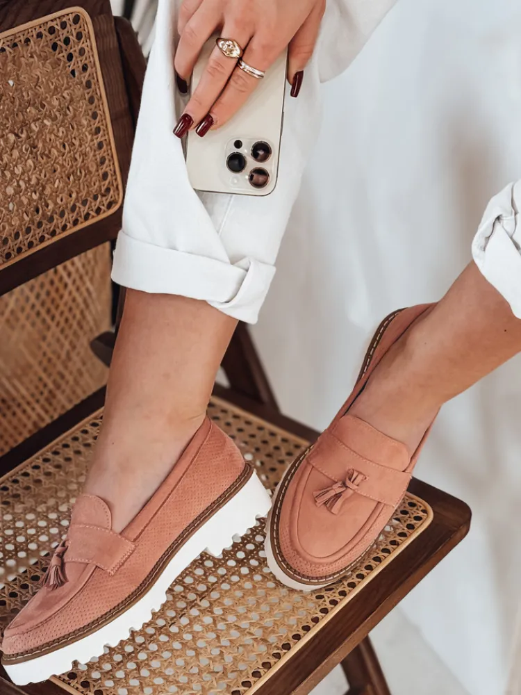 Mokasyny>Dstreet Mokasyny damskie ażurowe VANESSO różowe ZY0713