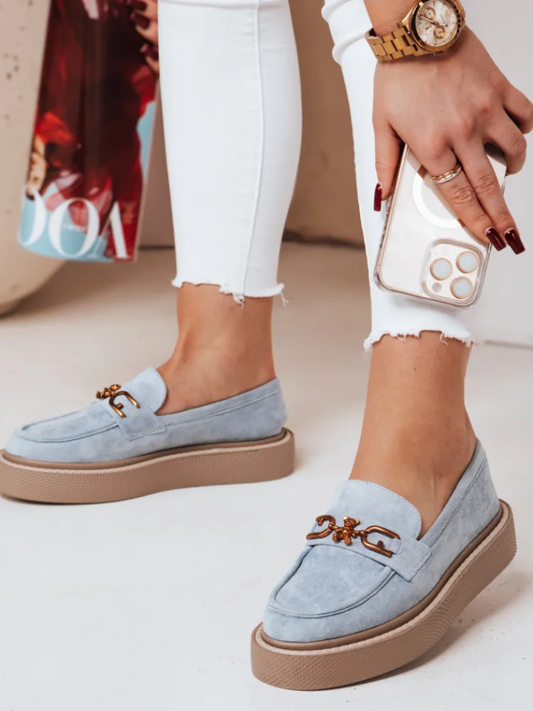 Mokasyny>Dstreet Mokasyny damskie na platformie LOFELIS niebieskie ZY0691