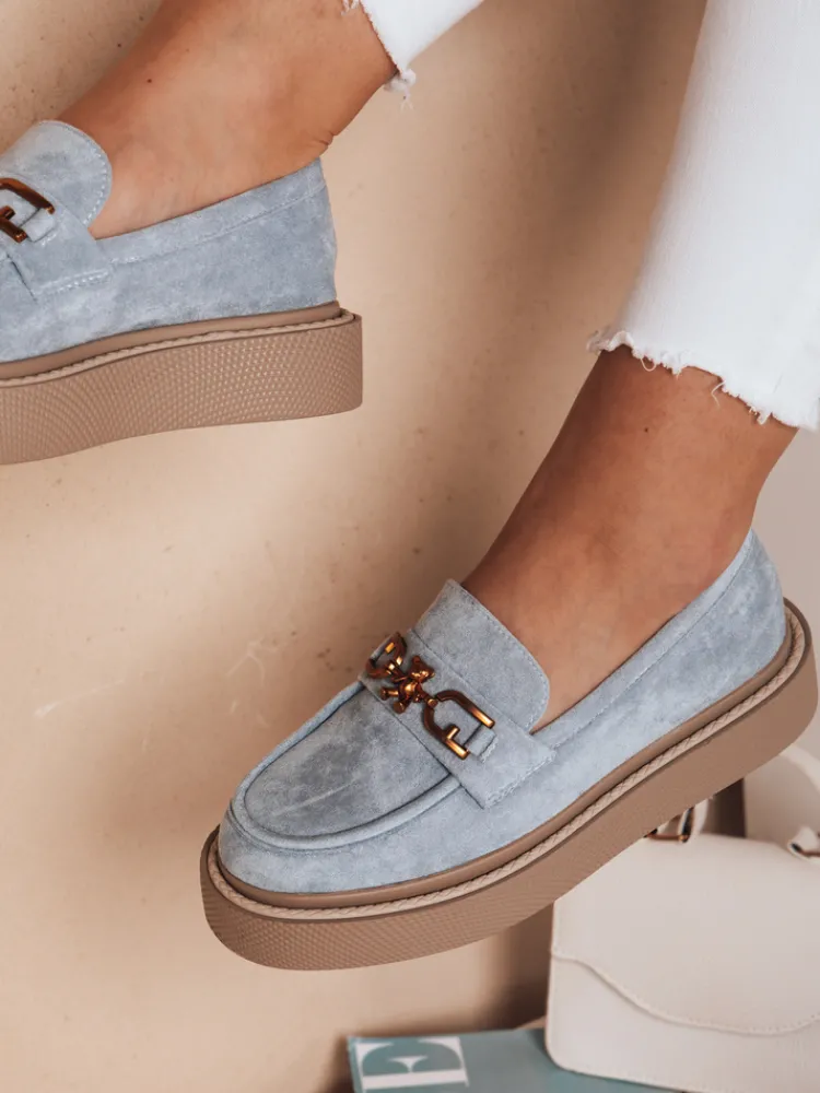 Mokasyny>Dstreet Mokasyny damskie na platformie LOFELIS niebieskie ZY0691