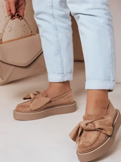Mokasyny>Dstreet Mokasyny damskie na platformie LOFTIS khaki ZY0650