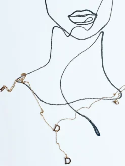 Naszyjniki>Dstreet Naszyjnik DELICE złoty IY0084