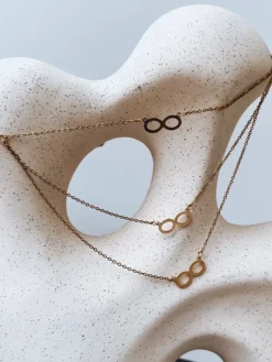 Naszyjniki|Wyjątkowe Okazje>Dstreet Naszyjnik INFINITY złoty IY0099