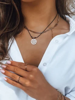 Naszyjniki>Dstreet Naszyjnik JIMBIRIN czarny IY0070