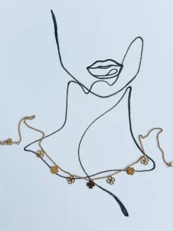 Naszyjniki>Dstreet Naszyjnik MUNDHIDO złoty IY0071