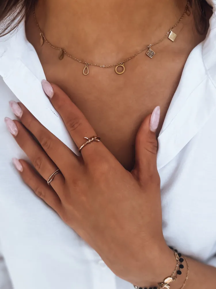 Naszyjniki|Wyjątkowe Okazje>Dstreet Naszyjnik PUNTA złoty IY0075