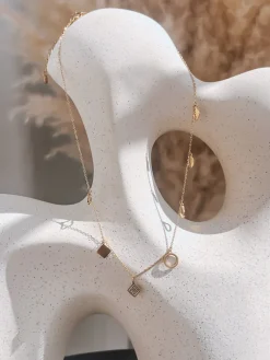 Naszyjniki|Wyjątkowe Okazje>Dstreet Naszyjnik PUNTA złoty IY0075