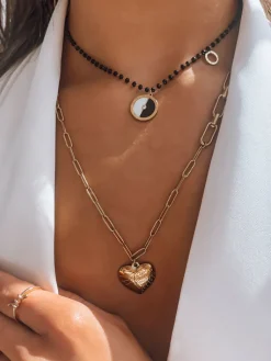 Naszyjniki>Dstreet Naszyjnik SAHARUN czarny IY0064