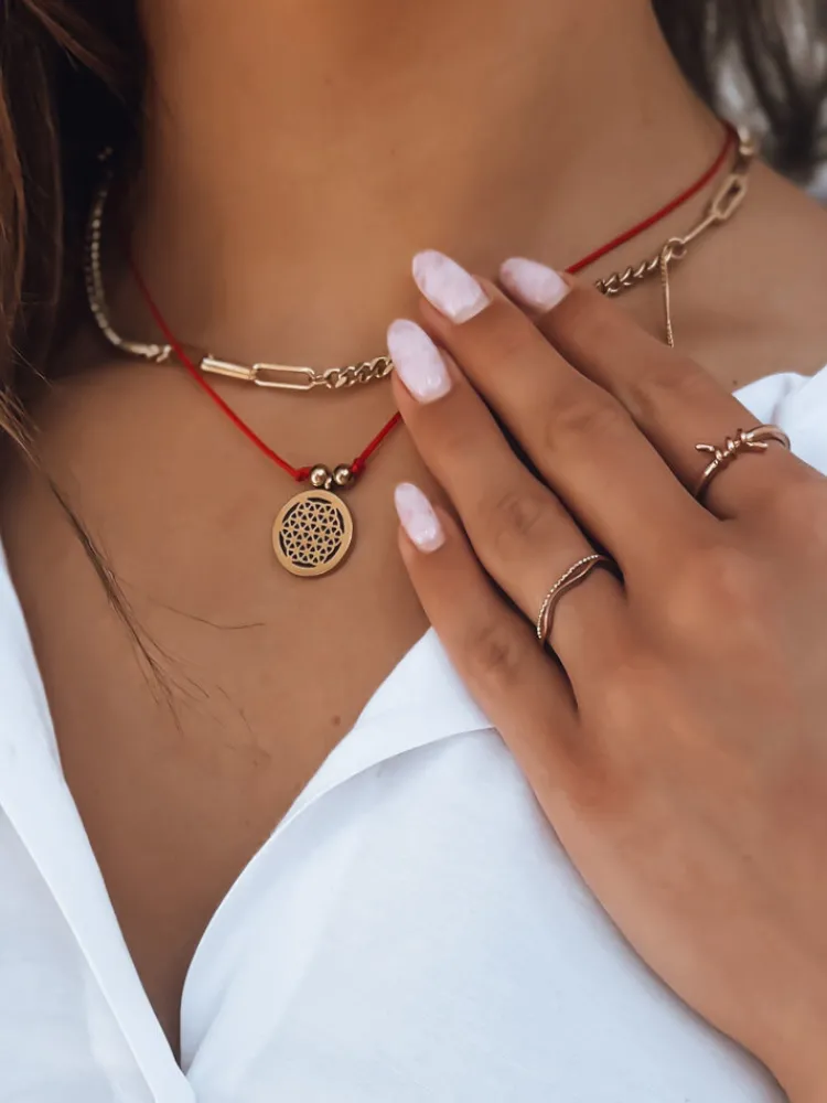 Naszyjniki>Dstreet Naszyjnik SIESTA czerwony IY0069