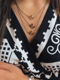 Naszyjniki>Dstreet Naszyjnik SWAN złoty IY0095