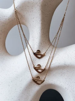 Naszyjniki>Dstreet Naszyjnik SWAN złoty IY0095