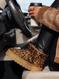 Botki>Dstreet Śniegowce damskie BRINETTO pantera ZY0572