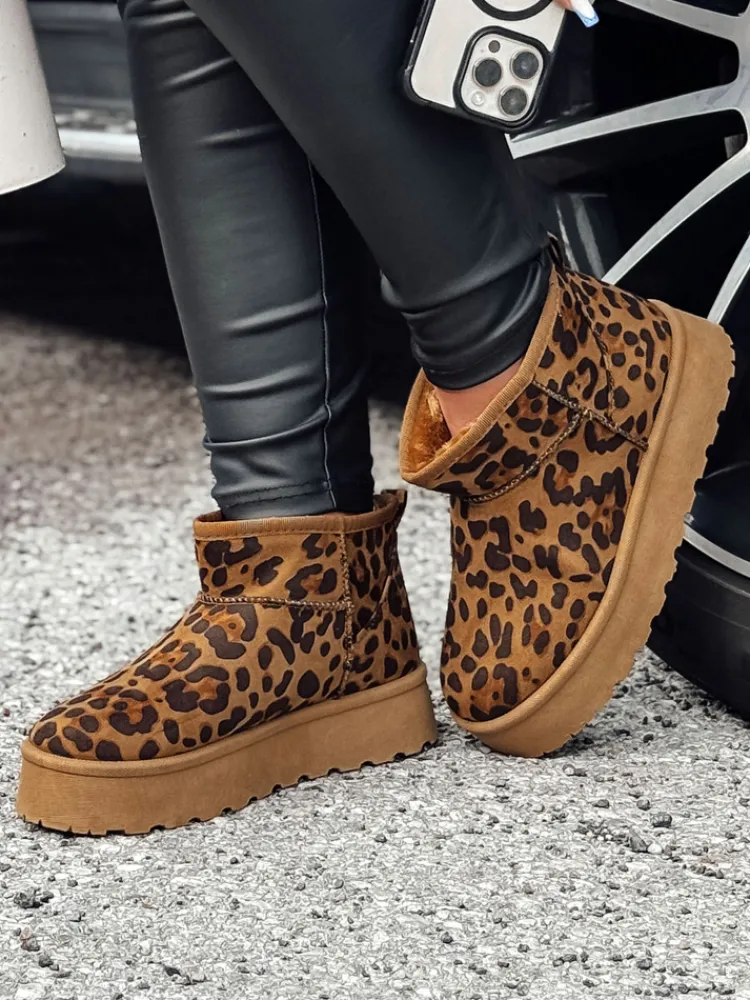 Botki>Dstreet Śniegowce damskie BRINETTO pantera ZY0572