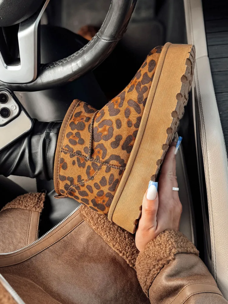 Botki>Dstreet Śniegowce damskie BRINETTO pantera ZY0572