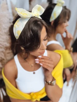 Opaski Do Włosów>Dstreet Opaska damska ANDOYA żółta HY0027