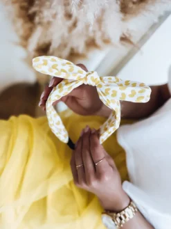 Opaski Do Włosów>Dstreet Opaska damska ONTARIO żółta HY0033