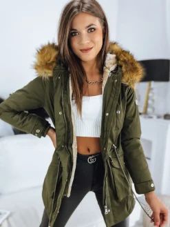 Kurtki Damskie>Dstreet Parka damska AMAYA zielona TY3172