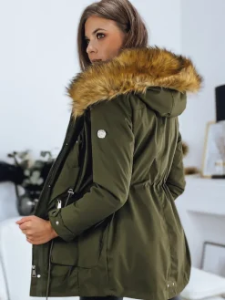 Kurtki Damskie>Dstreet Parka damska AMAYA zielona TY3172