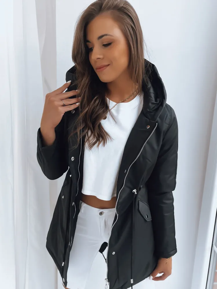 Kurtki Damskie>Dstreet Parka damska MINELLI czarna TY3679