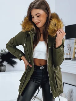 Kurtki Damskie>Dstreet Parka damska STELLA zielona TY3181